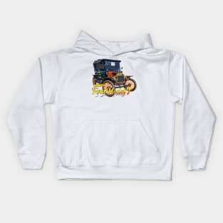 1914 Ford Model T 3 Door Touring Kids Hoodie